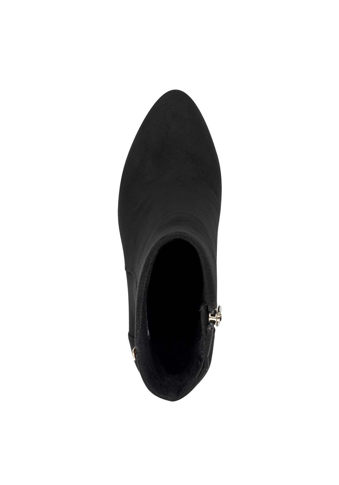 Marco Tozzi Metallic Trim Hi Heeled Boot - Black 5 Shaws Department Stores