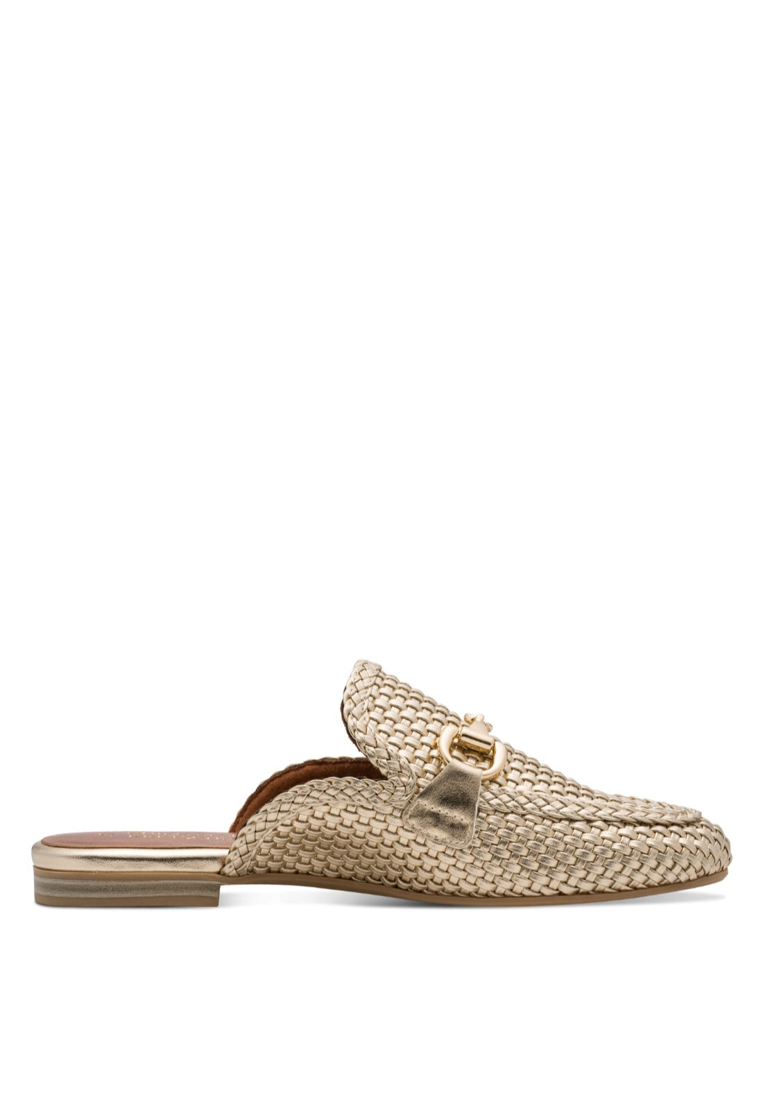 Marco Tozzi Mule Mesh Loafer - Gold 1 Shaws Department Stores