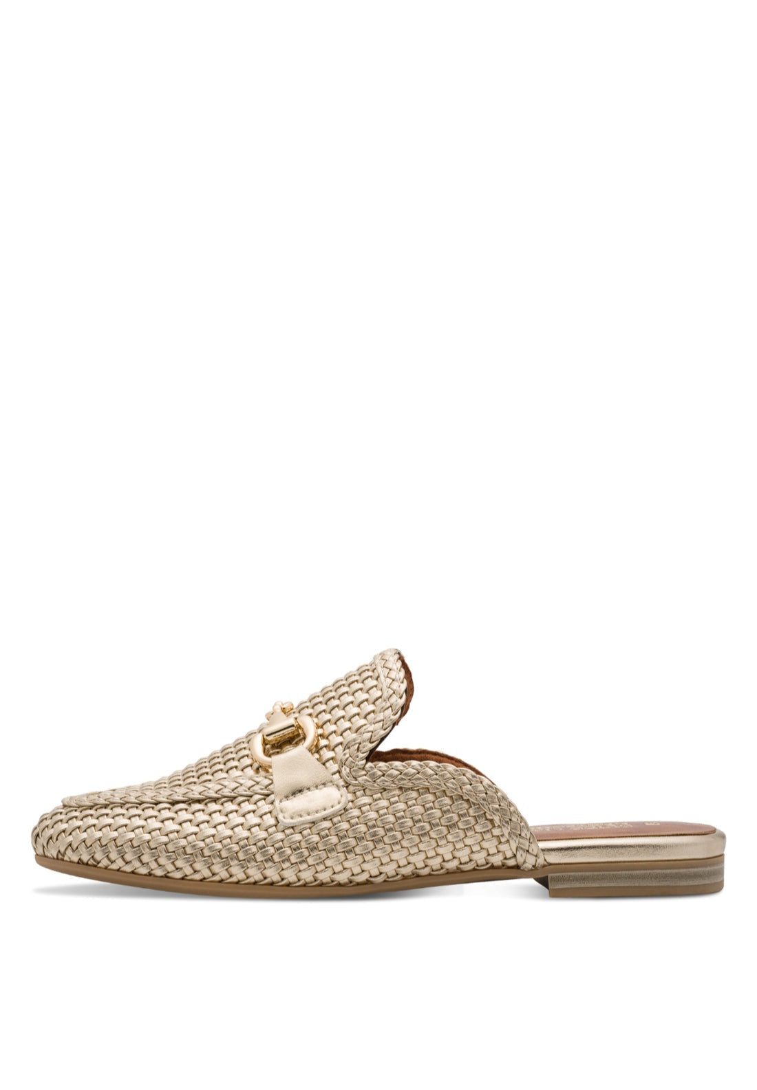 Marco Tozzi Mule Mesh Loafer - Gold 3 Shaws Department Stores