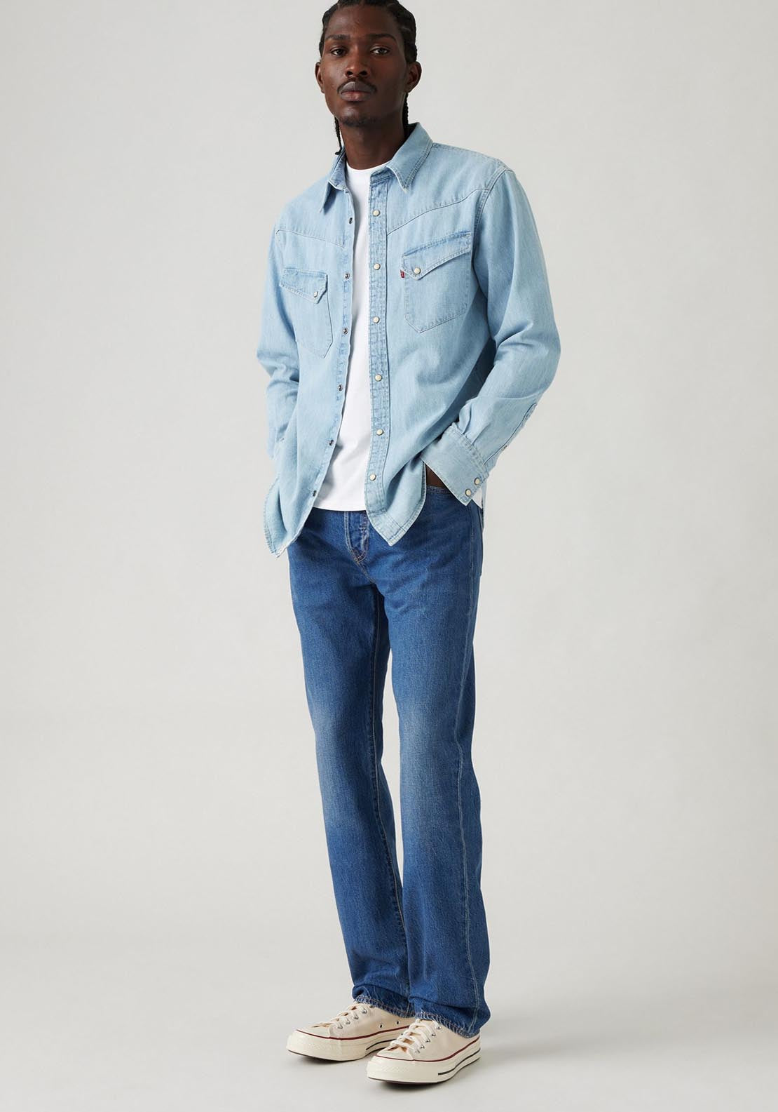 Levis 511 Denim Jeans - Window Pane 4 Shaws Department Stores