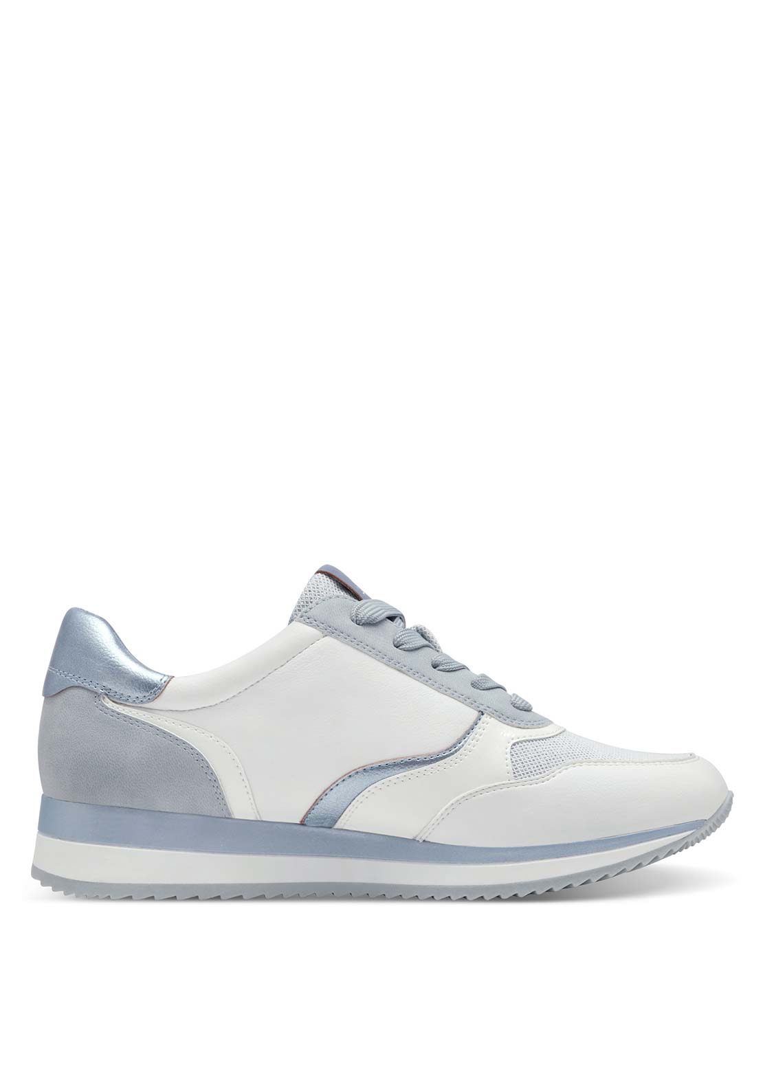 Jana Ladies Lace Up Shoe - Sky 4 Shaws Department Stores