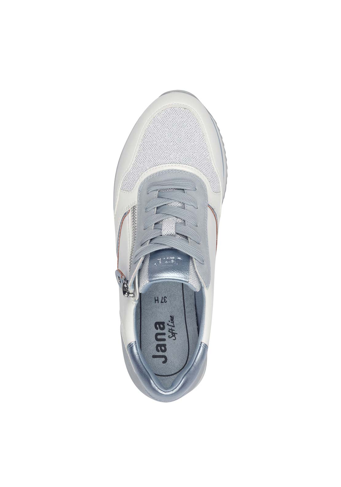 Jana Ladies Lace Up Shoe - Sky 3 Shaws Department Stores