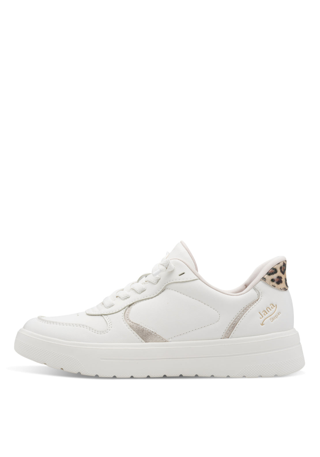Jana Shoes Chunky Lace Trainer - Off White Comb 1 Shaws Department Stores