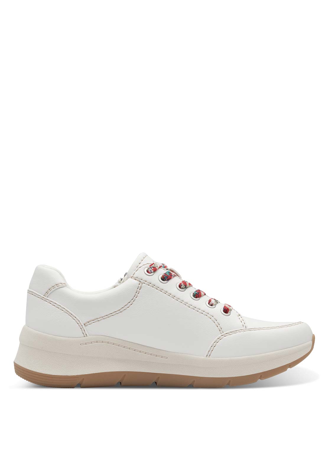 Jana Ladies Lace Up Shoe - White 4 Shaws Department Stores