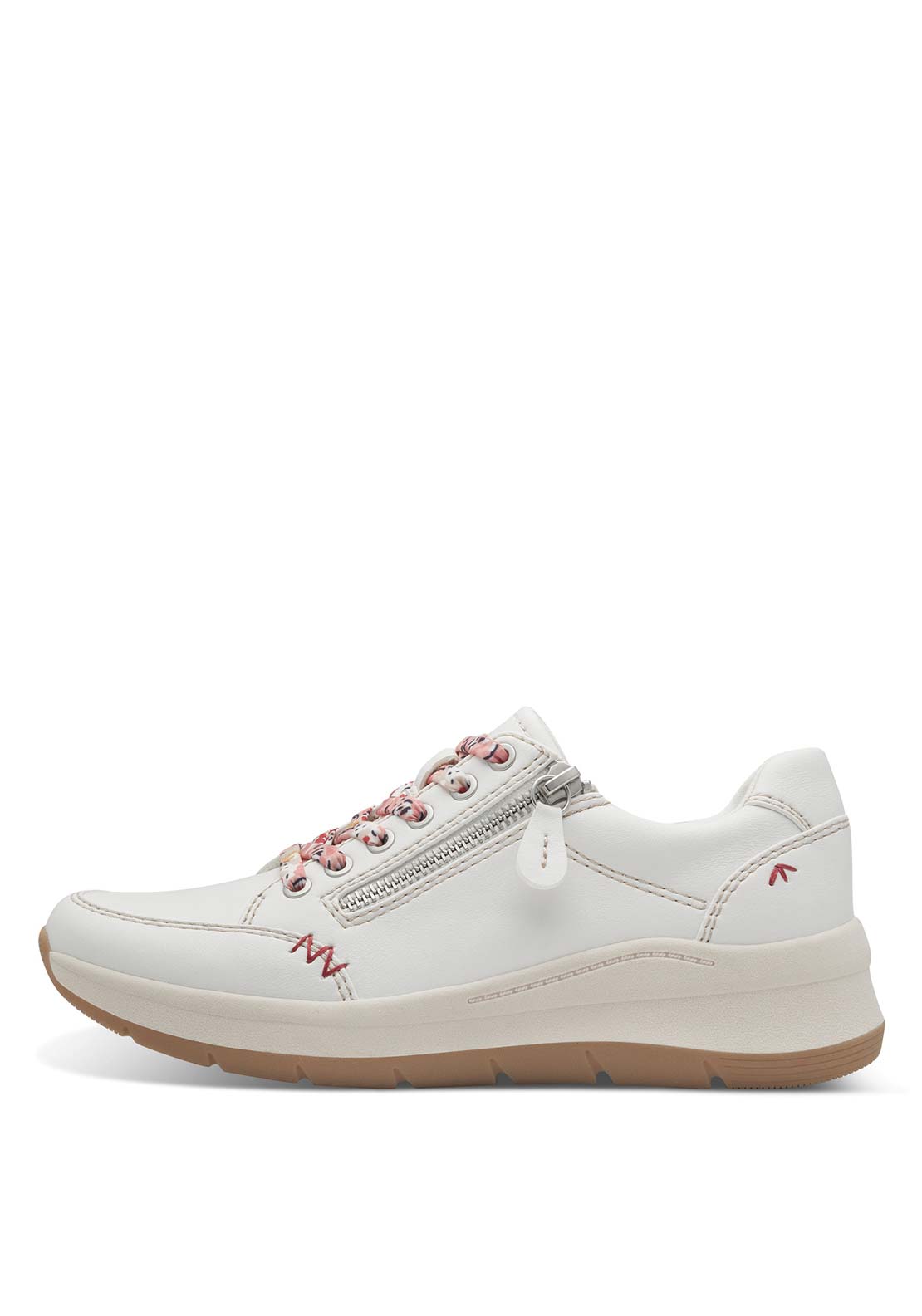 Jana Ladies Lace Up Shoe - White 2 Shaws Department Stores