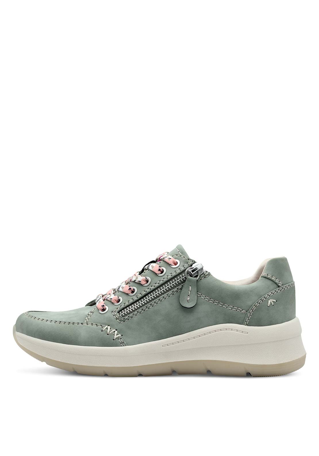 Jana Ladies Lace Up Shoe - Sage 2 Shaws Department Stores