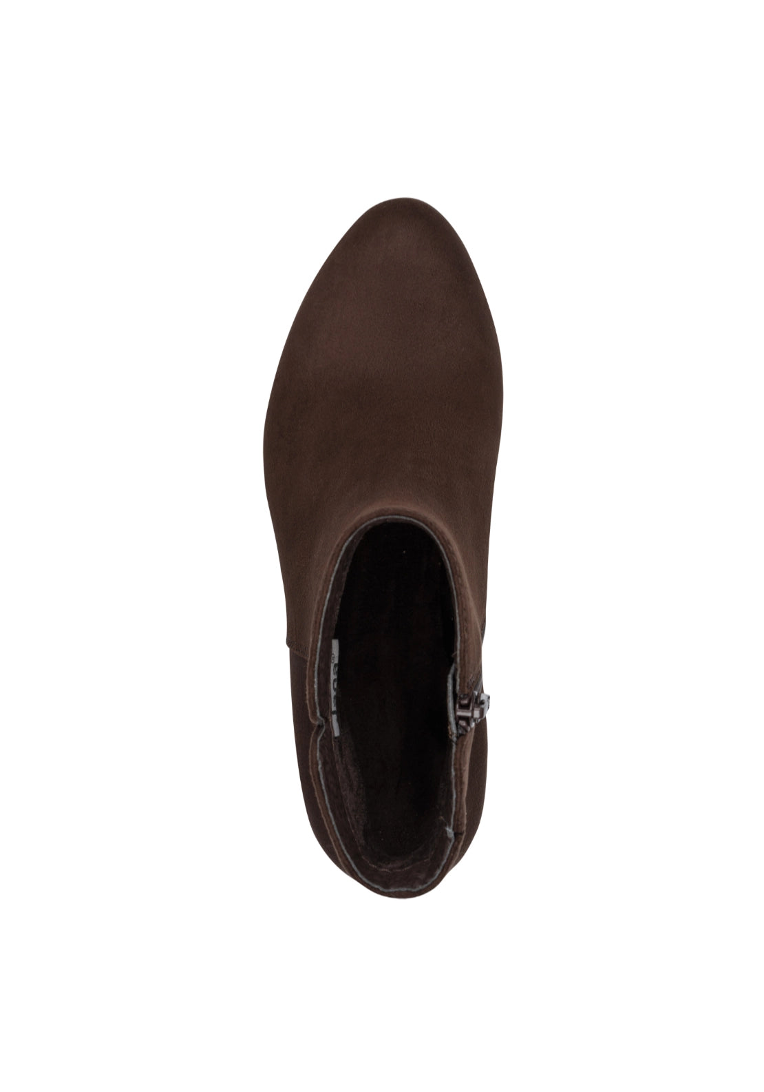 Low Heeled Suede Ankle Boot - Mocca