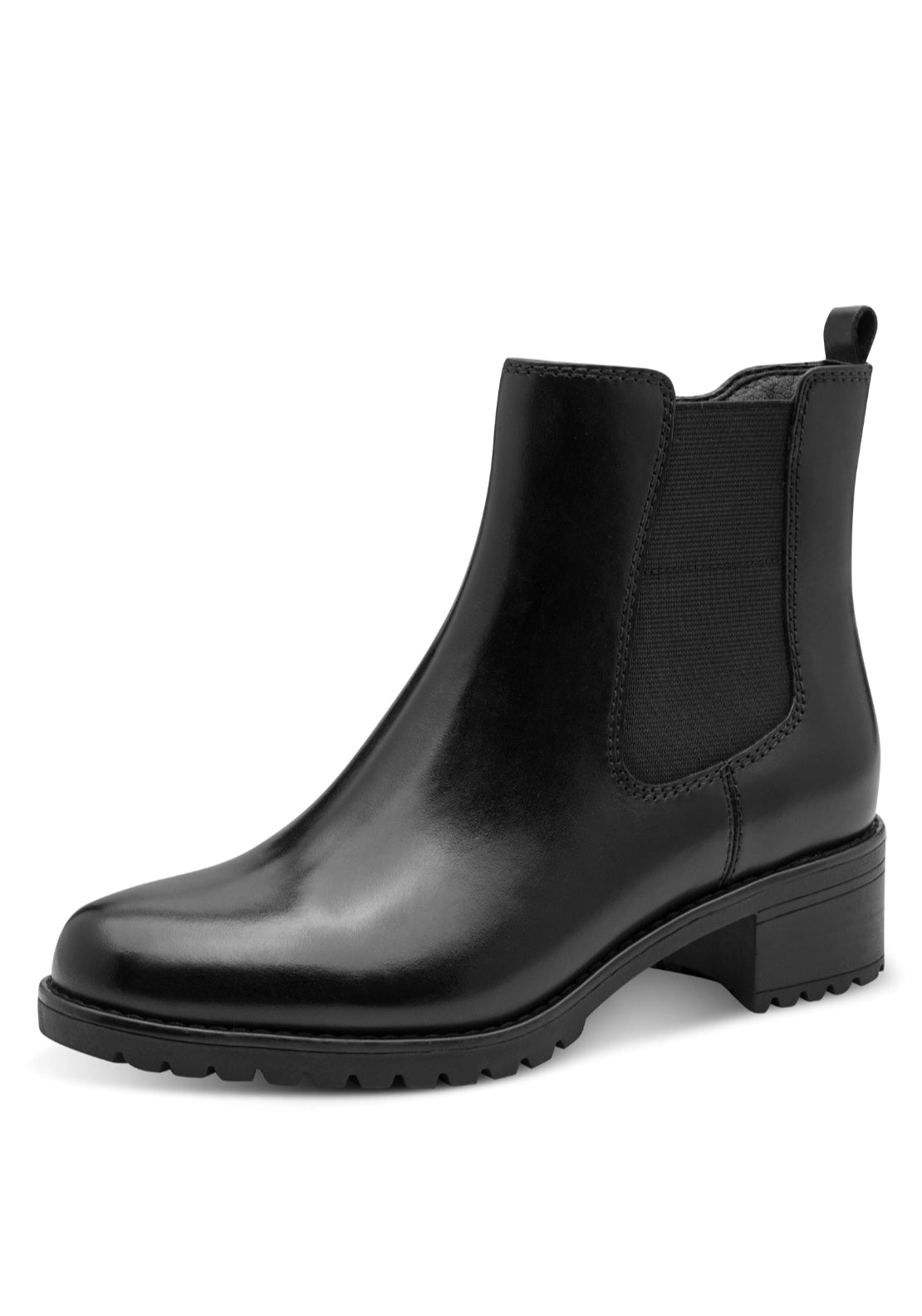 Flat Chelsea Boot - Black