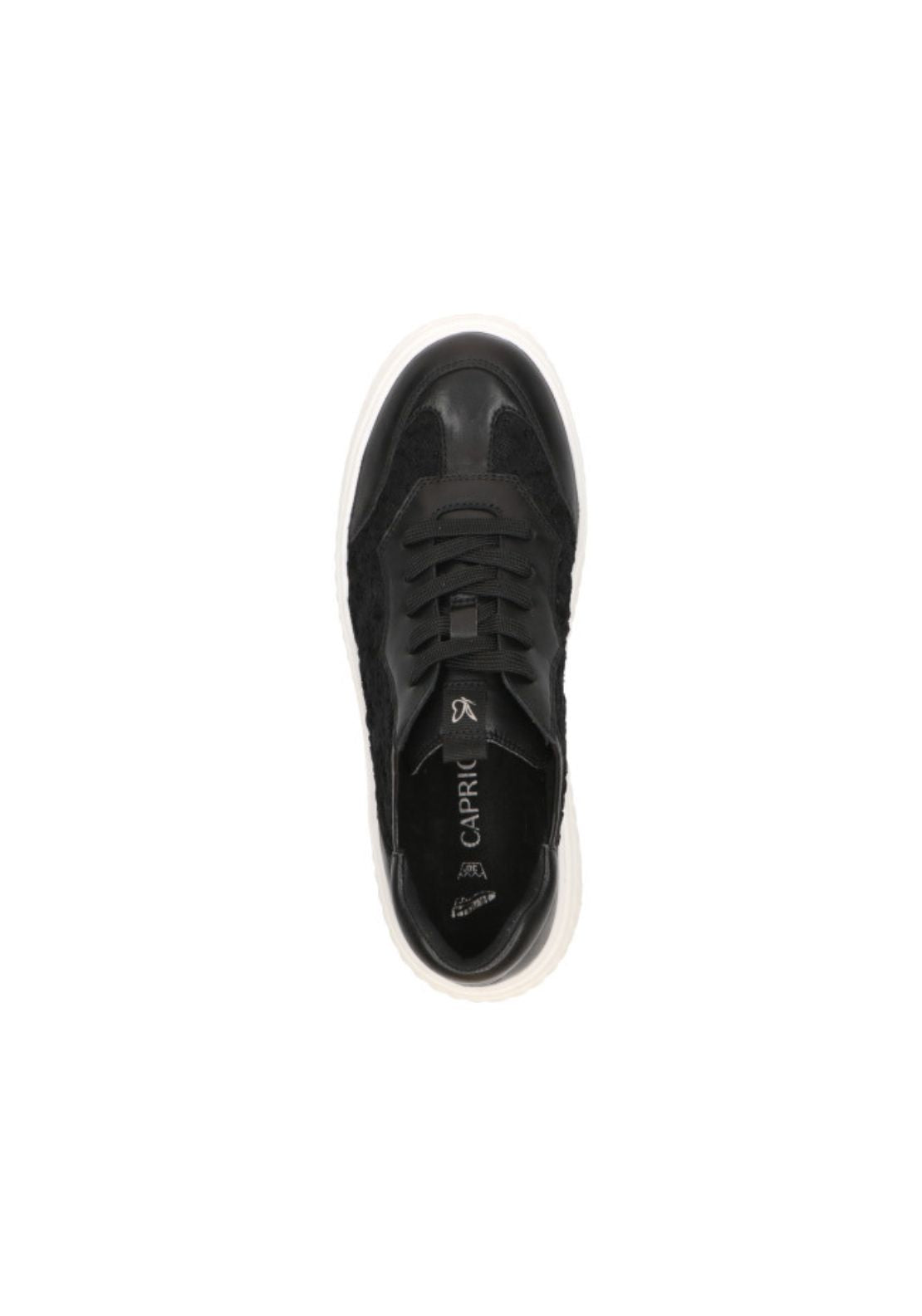 Caprice Chunky Platform Trainer - Black 3 Shaws Department Stores