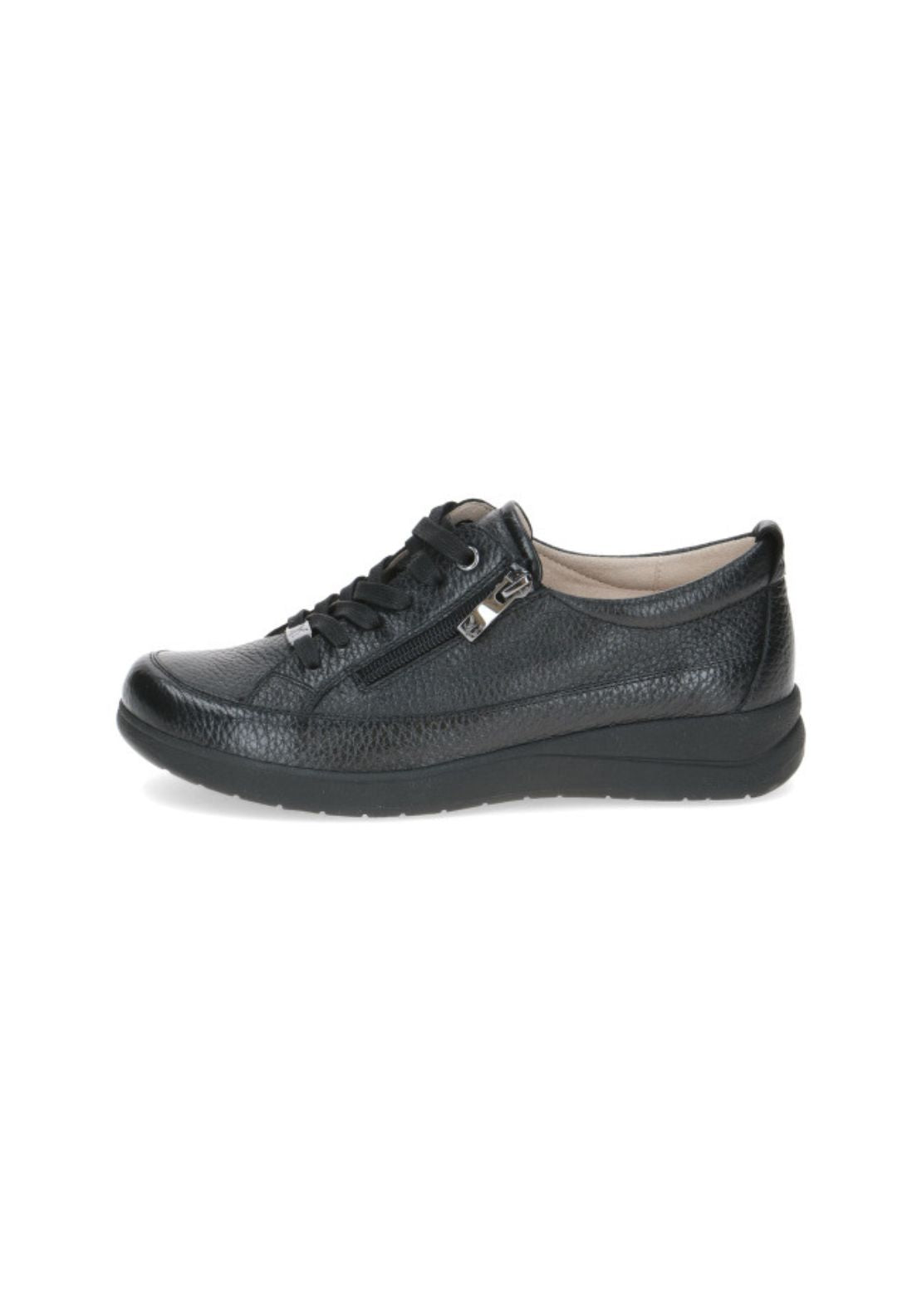 Caprice Side Zip Trainer - Black Deer 1 Shaws Department Stores