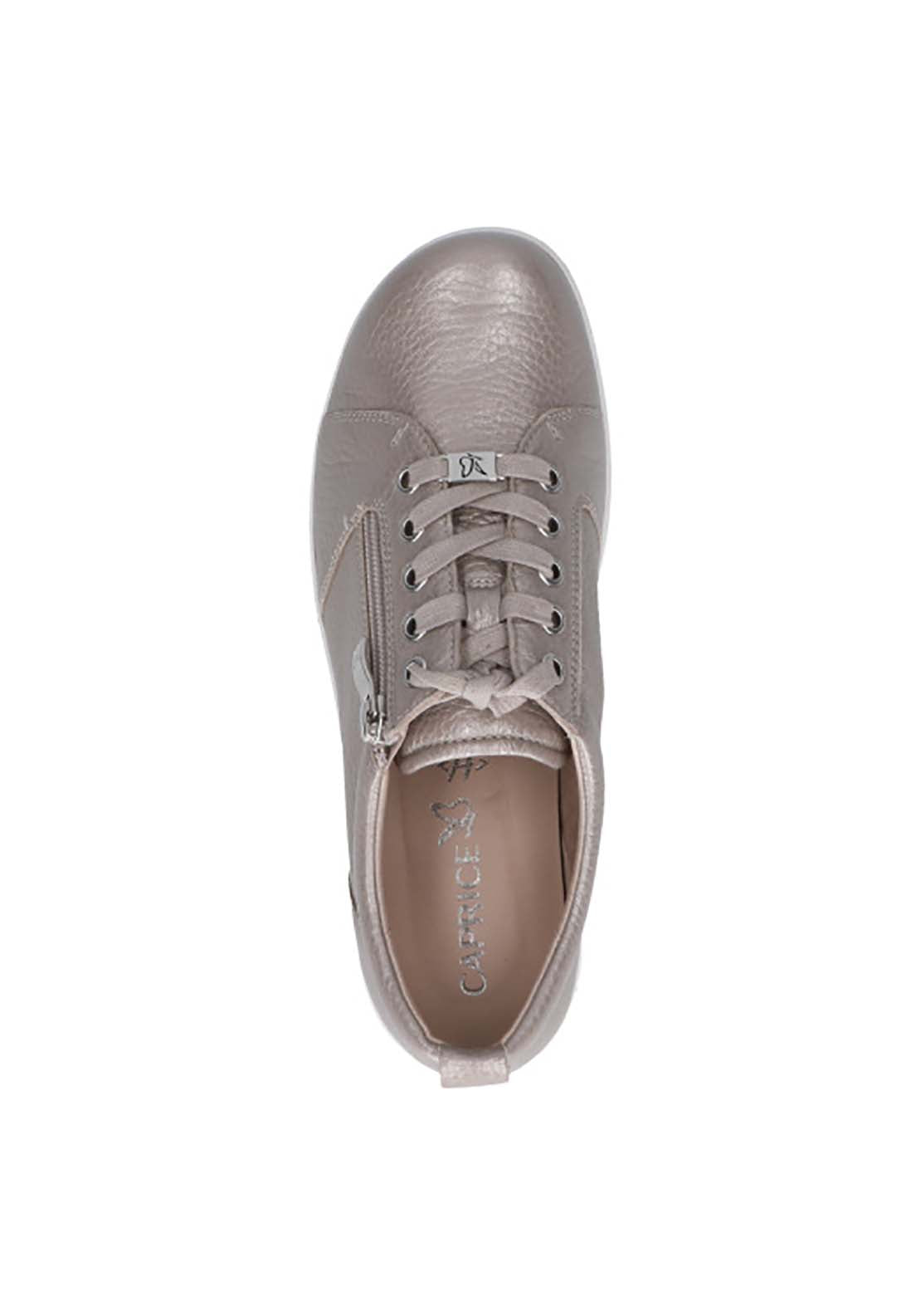 Caprice Ladies Lace Up Shoe - Stone Per.deer 6 Shaws Department Stores