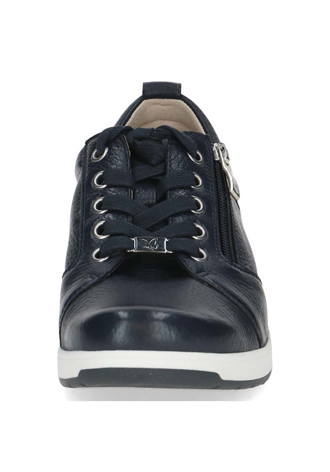 Caprice Ladies Lace Up Shoe - Ocean Deer 4 Shaws Department Stores