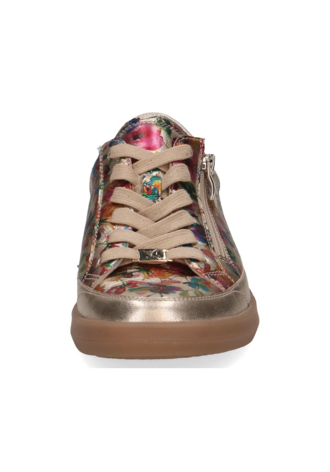 Caprice Floral Zip Trainer - Flower Metal 3 Shaws Department Stores