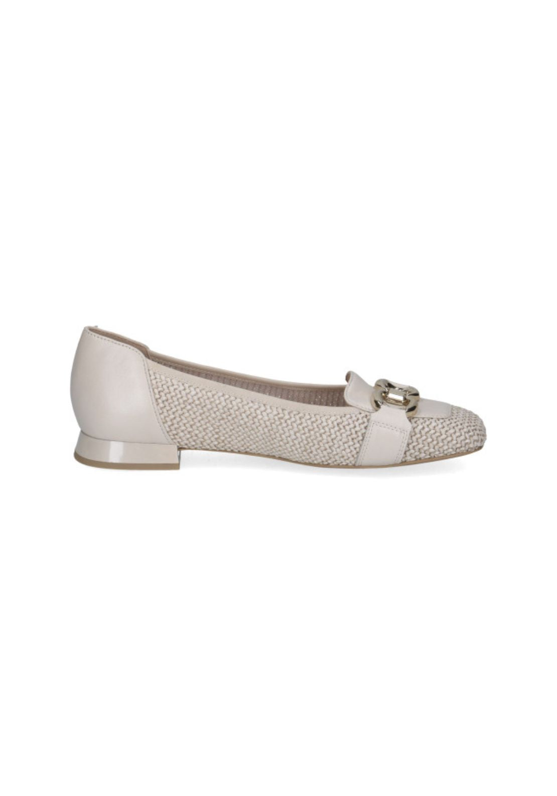 Caprice Raffia Buckle Pump - Off White Comb 1 Shaws Department Stores
