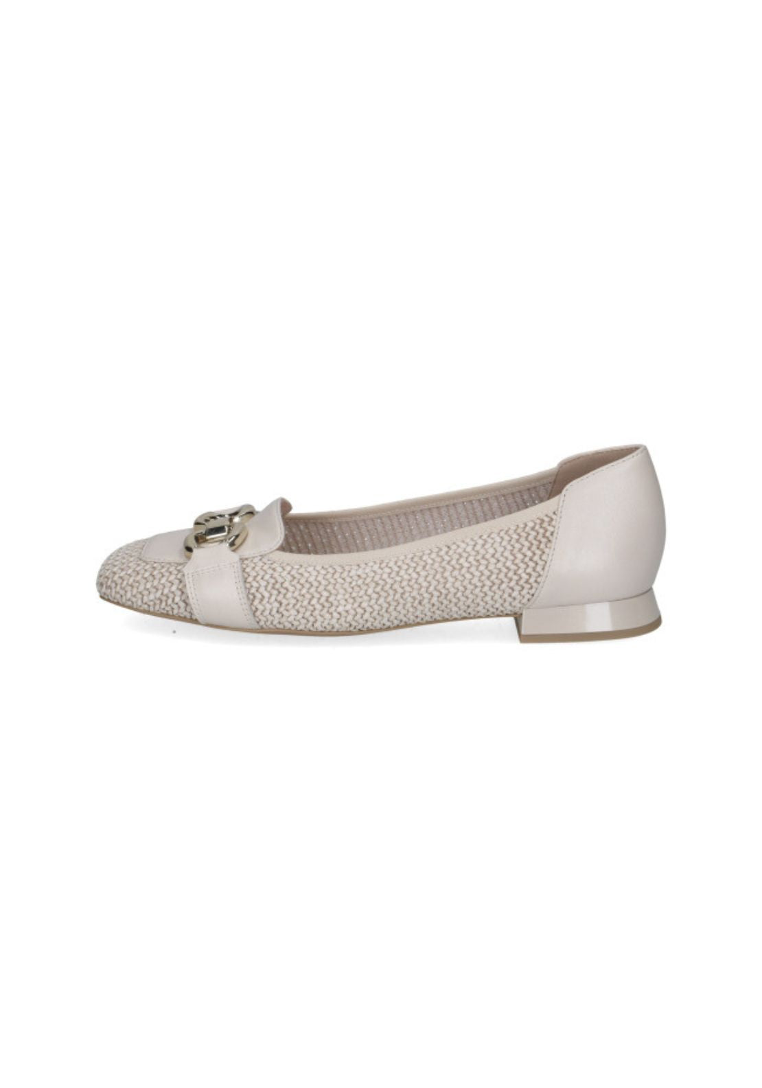Caprice Raffia Buckle Pump - Off White Comb 2 Shaws Department Stores