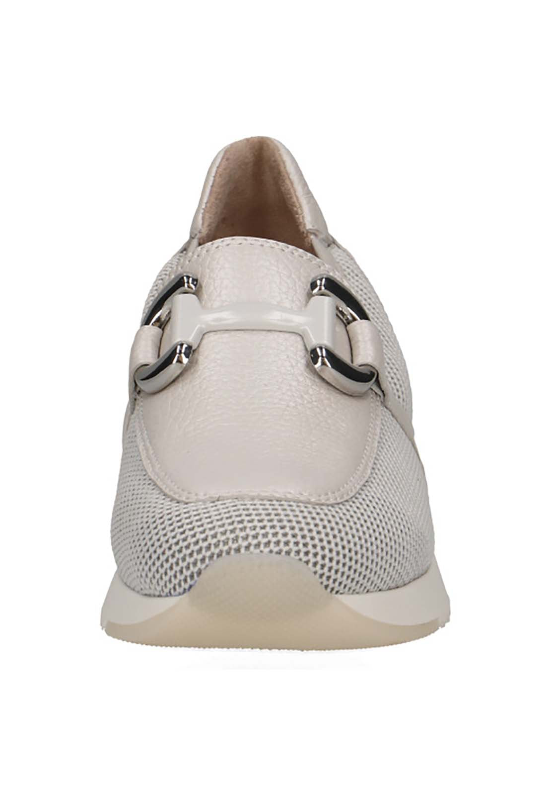 Caprice Ladies Slip On Shoe - White 4 Shaws Department Stores