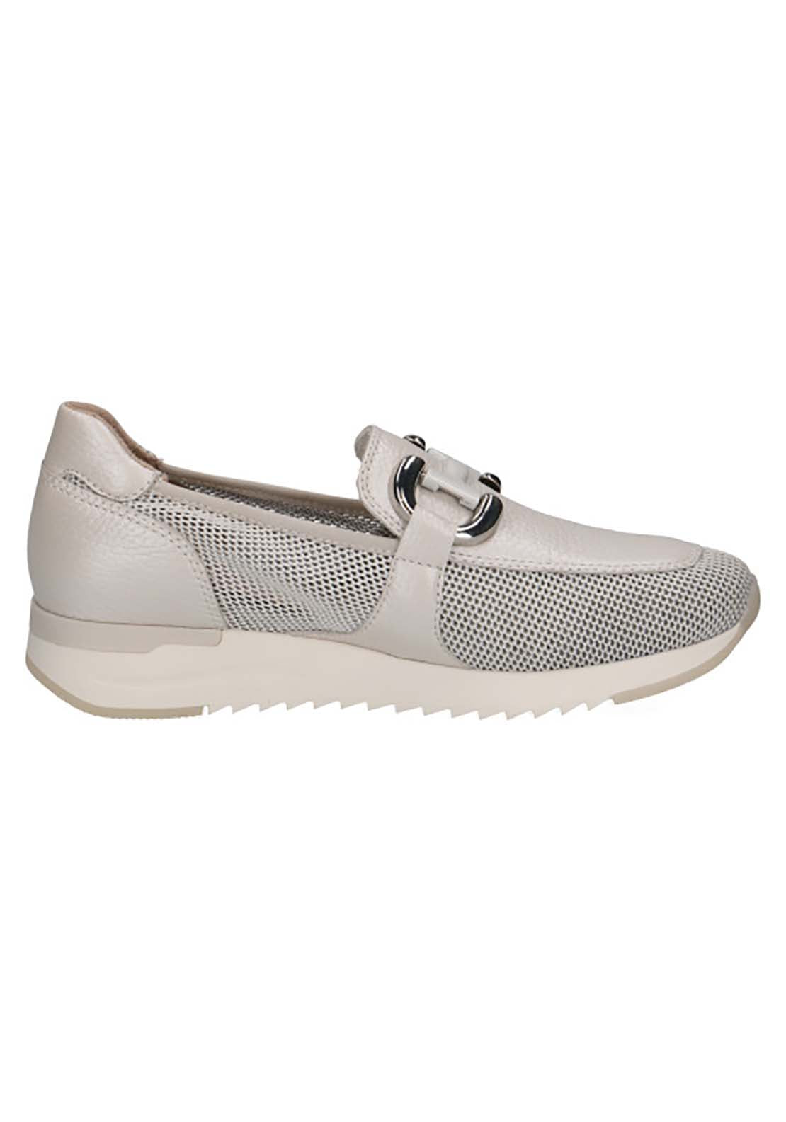 Caprice Ladies Slip On Shoe - White 3 Shaws Department Stores