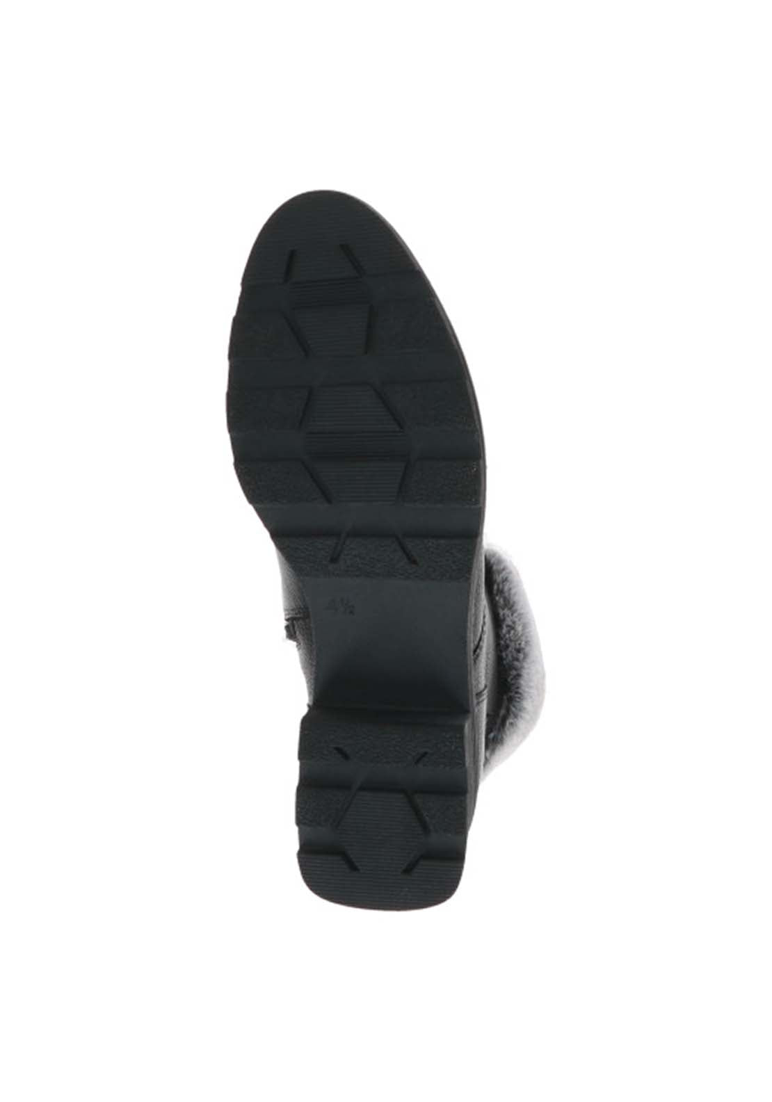 Caprice Ladies Ankle Boot - Black Comb 5 Shaws Department Stores