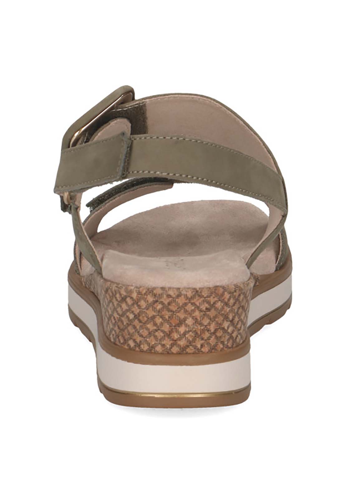 Caprice Ladies Sandal - Olive Nubuc 5 Shaws Department Stores