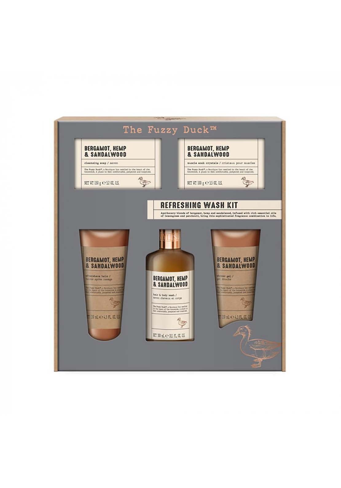 Baylis &amp; Harding Bergamot, Hemp &amp; Sandalwood Refreshing Wash Kit Gift Set 1 Shaws Department Stores