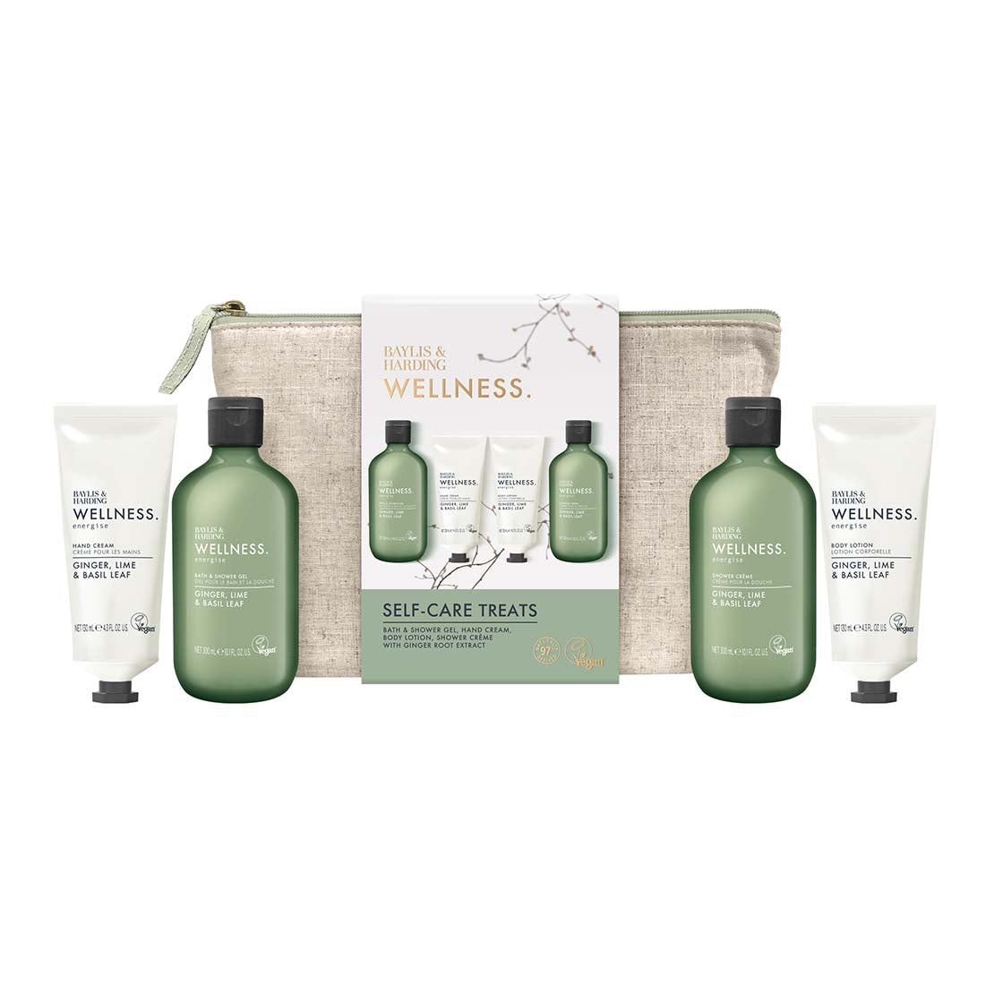 Wellness Self Care Treats Wash Bag Gift Set - Multi
