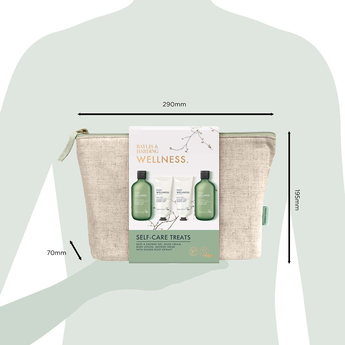 Wellness Self Care Treats Wash Bag Gift Set - Multi