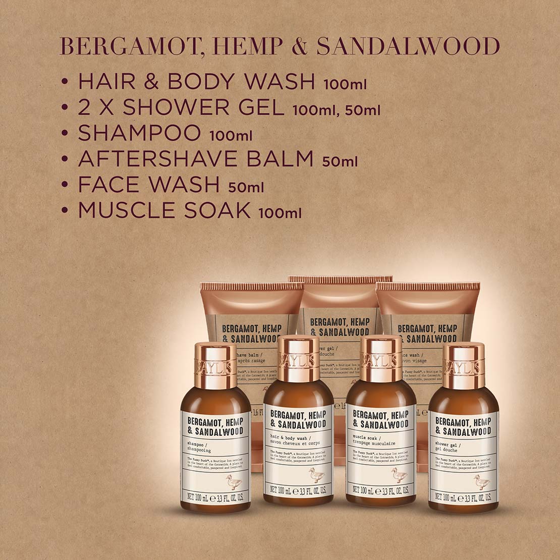 The Fuzzy Duck Bergamot, Hemp &amp; Sandalwood Men&