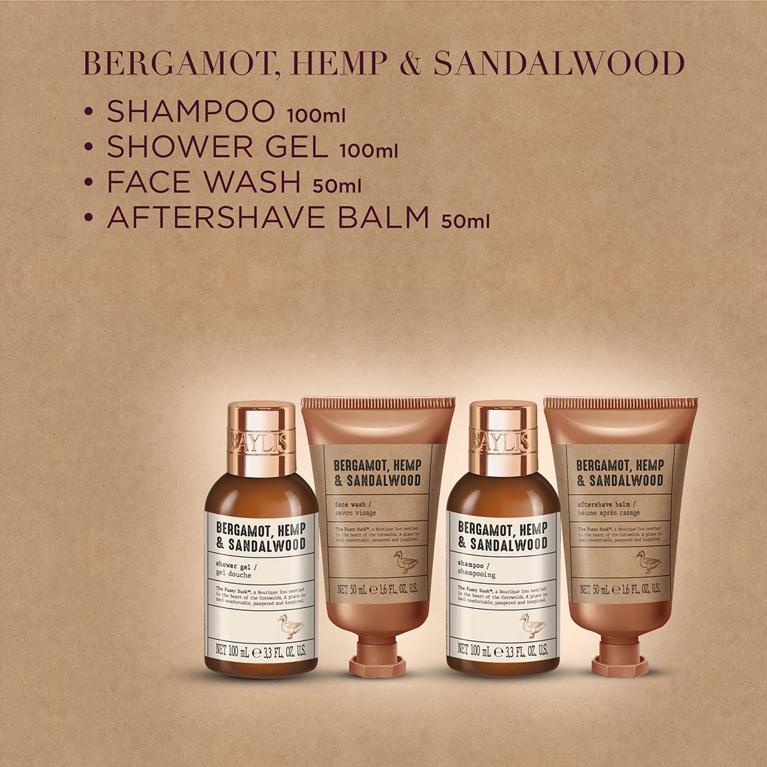 The Fuzzy Duck Bergamot, Hemp &amp; Sandalwood Men&