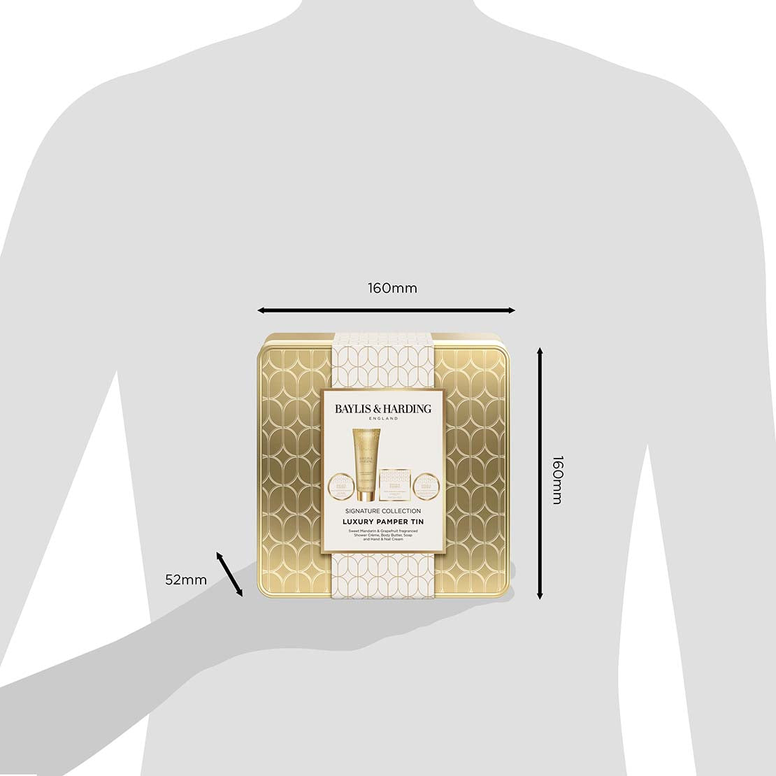 Sweet Mandarin &amp; Grapefruit Luxury Pamper Tin Gift Set - Multi