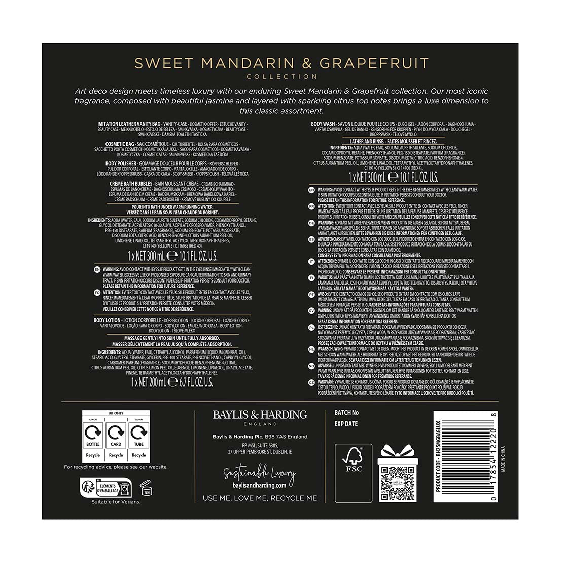 Sweet Mandarin &amp; Grapefruit Bags Of Luxury Gift Set - Multi