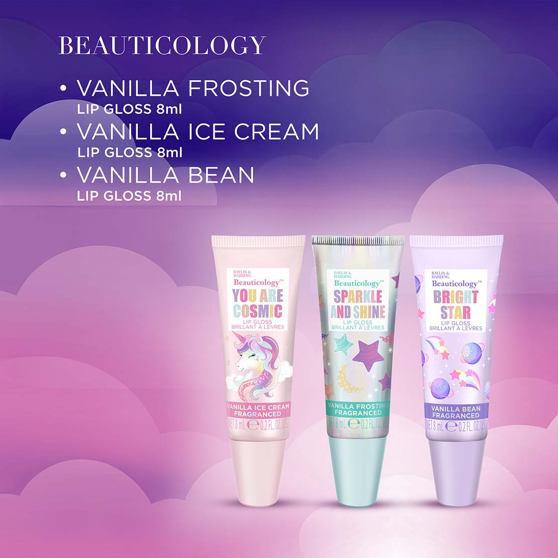 Beauticology Cosmic Beauty Lip Trio Gift Set - Multi