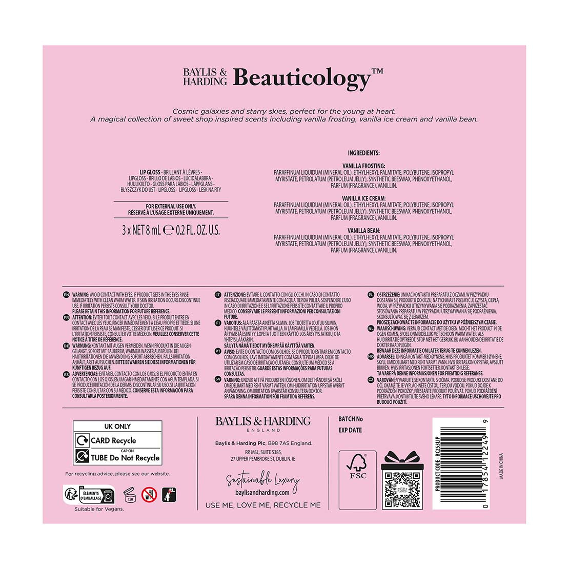 Beauticology Cosmic Beauty Lip Trio Gift Set - Multi