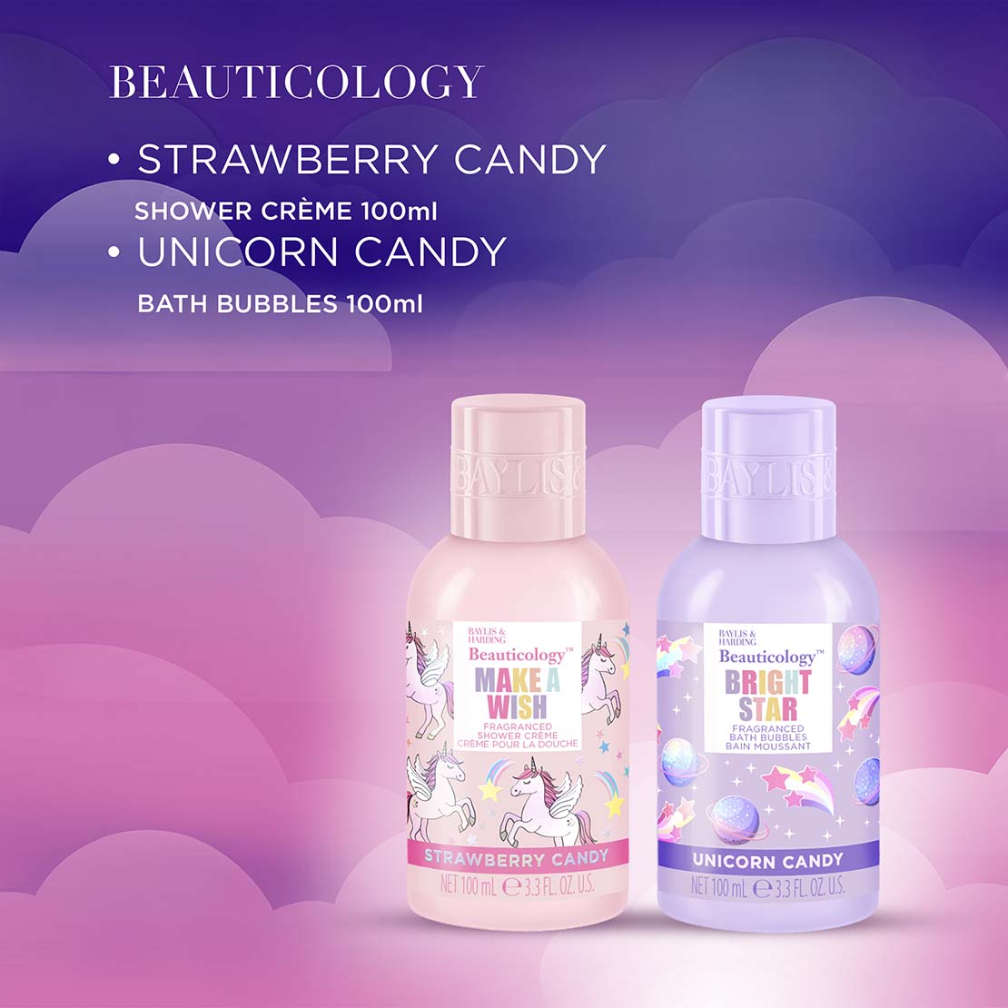 Beauticology Cosmic Unicorn Beauty Bag Gift Set - Multi