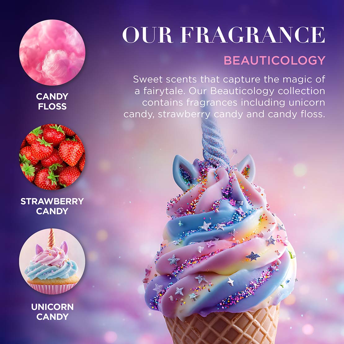 Beauticology Cosmic Unicorn Beauty Bag Gift Set - Multi