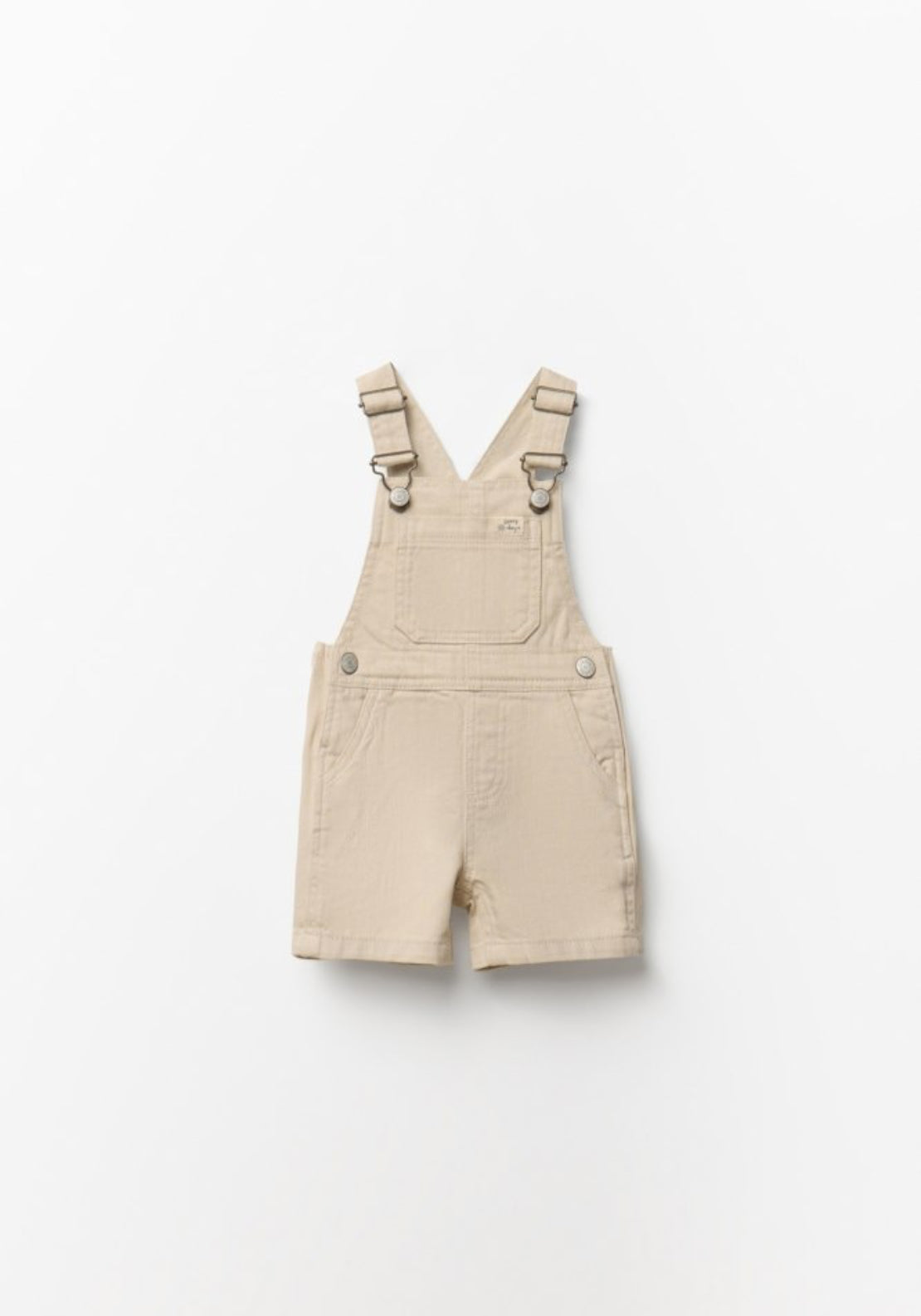 Sfera Overall Twill Dungarees - Cream 1 Shaws Department Stores