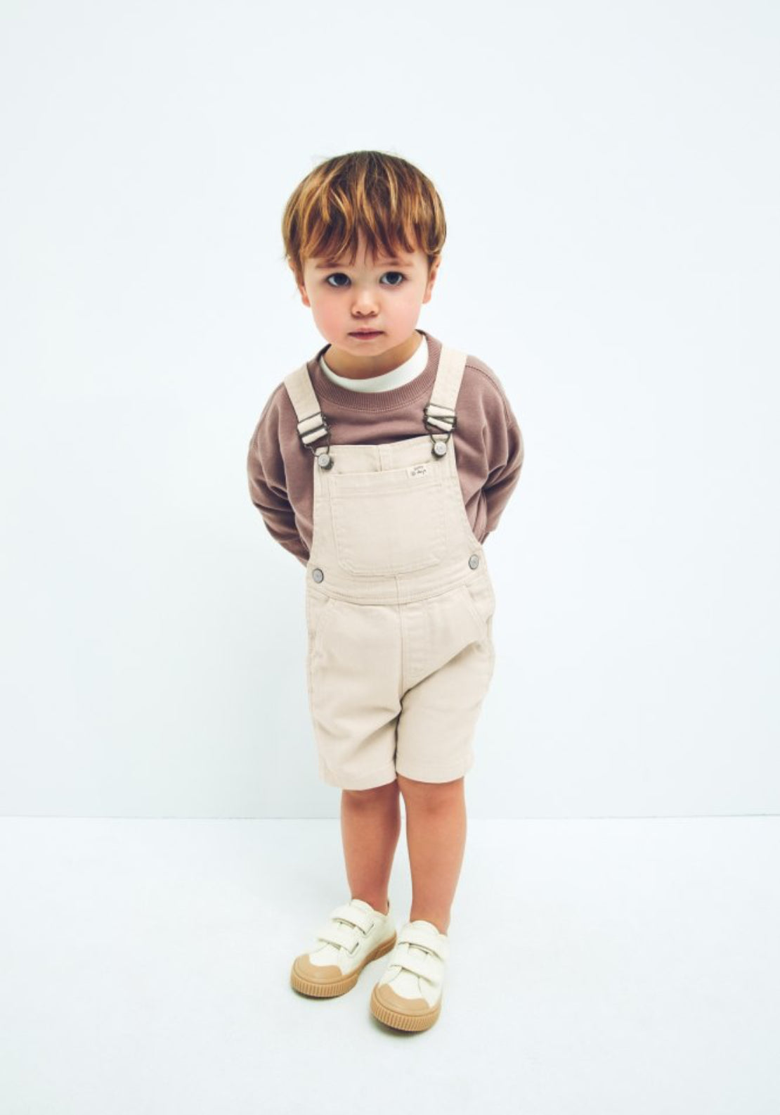 Sfera Overall Twill Dungarees - Cream 8 Shaws Department Stores