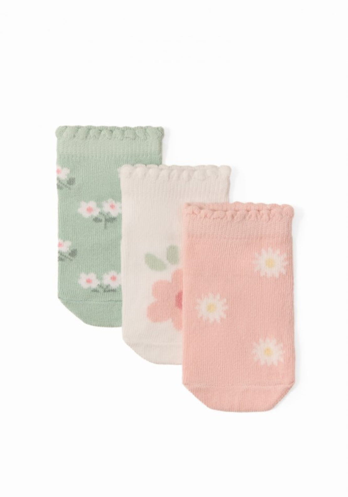 Sfera 3 Pack Flower Socks - Pink 1 Shaws Department Stores