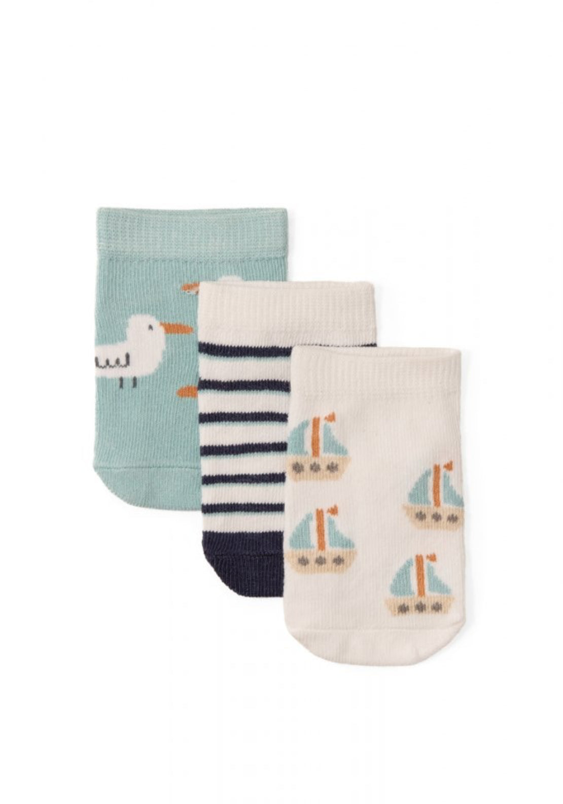 Sfera 3 Pack Boat Socks - Blue 1 Shaws Department Stores