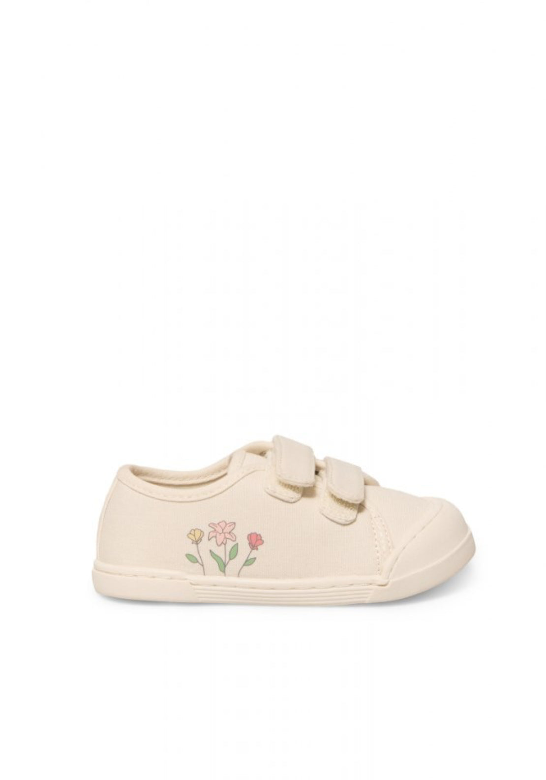 Sfera Floral First Step Sneaker - Cream 1 Shaws Department Stores