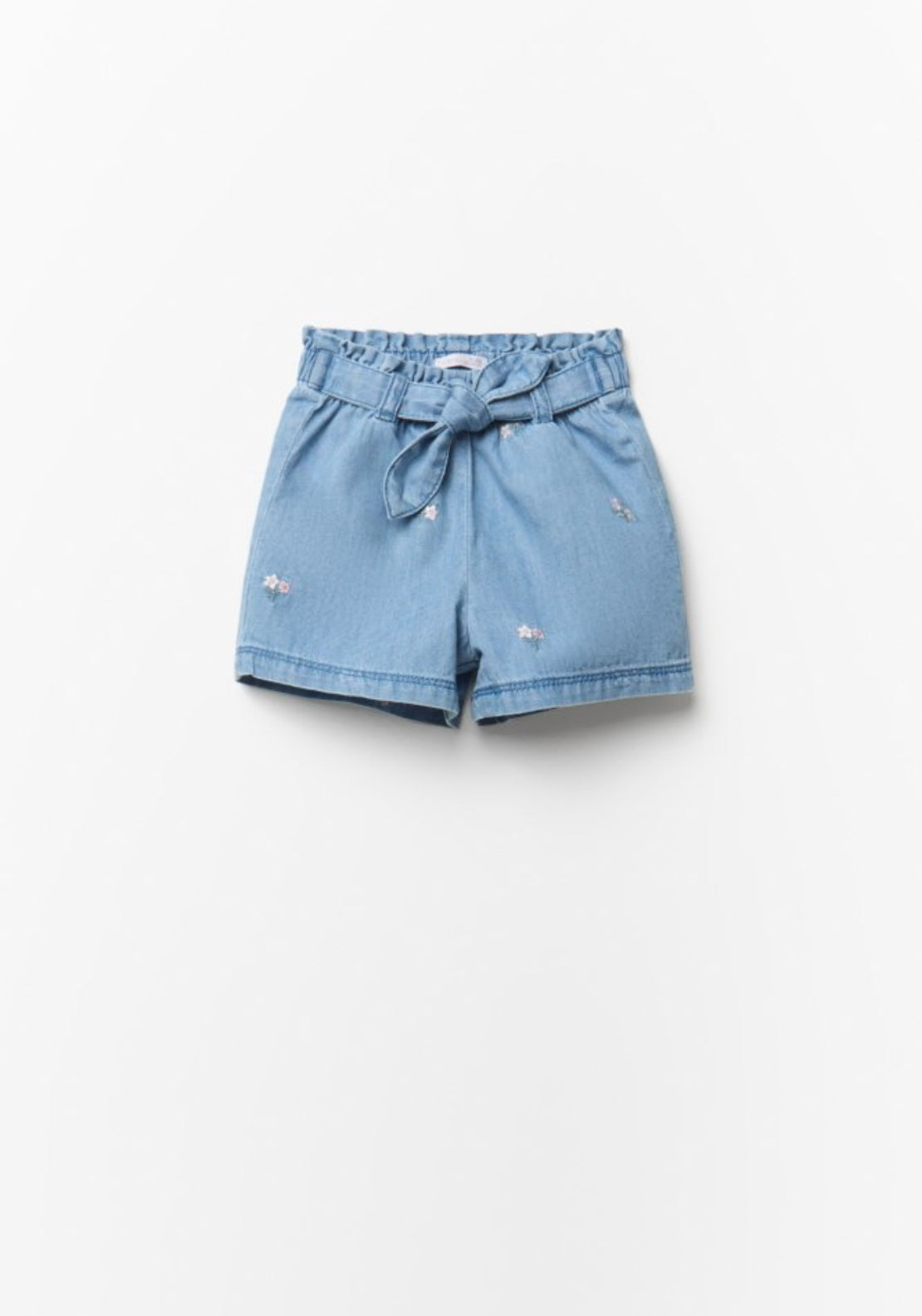Sfera Embroidered Light Denim Shorts - Denim Light Wash 1 Shaws Department Stores
