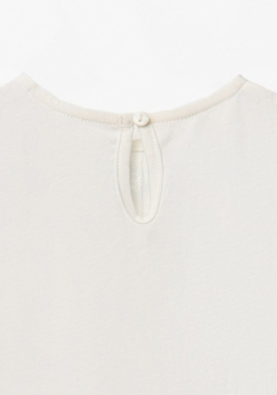 Sfera Plain T-Shirt With Bows - White 5 Shaws Department Stores