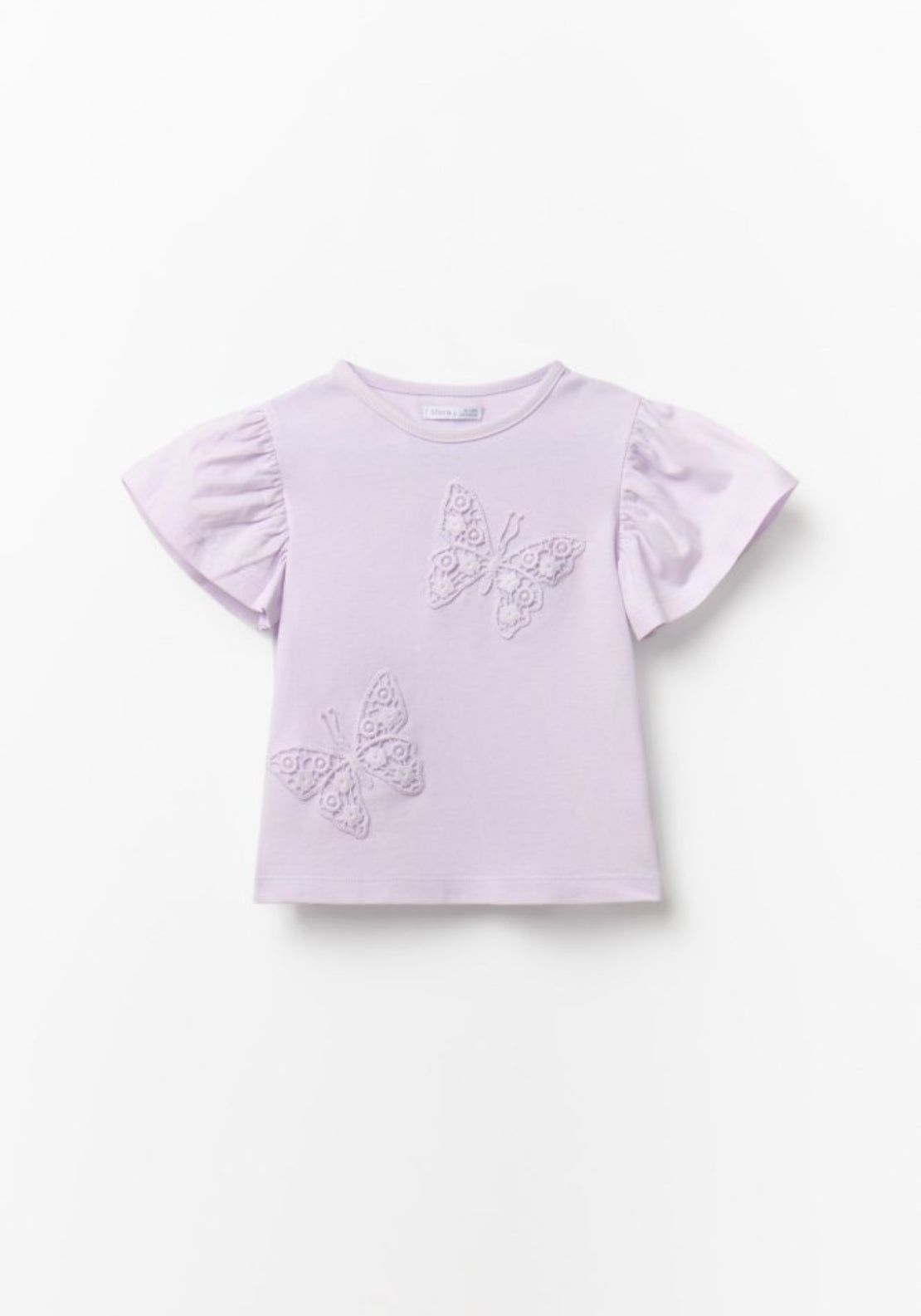 Sfera Butterfly Patch T-Shirt - Lavender 1 Shaws Department Stores