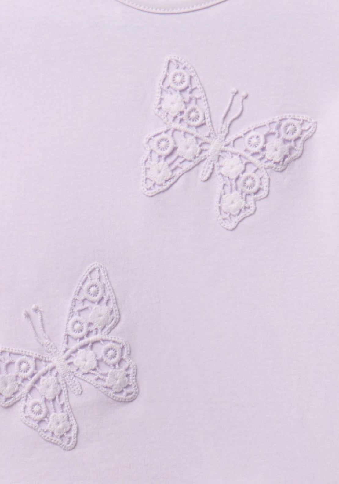 Sfera Butterfly Patch T-Shirt - Lavender 3 Shaws Department Stores