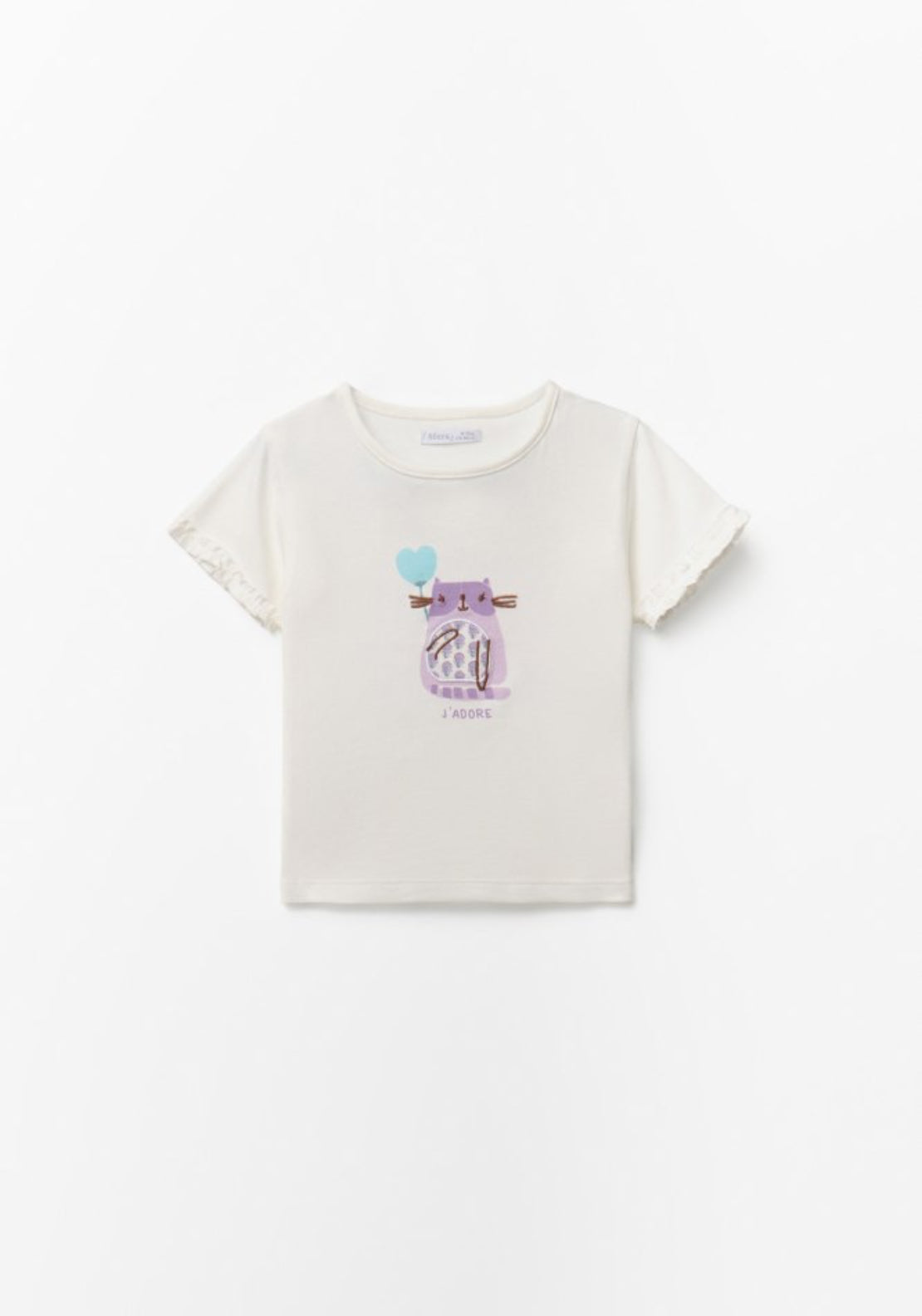 Sfera Kitty Patch T-Shirt - White 1 Shaws Department Stores