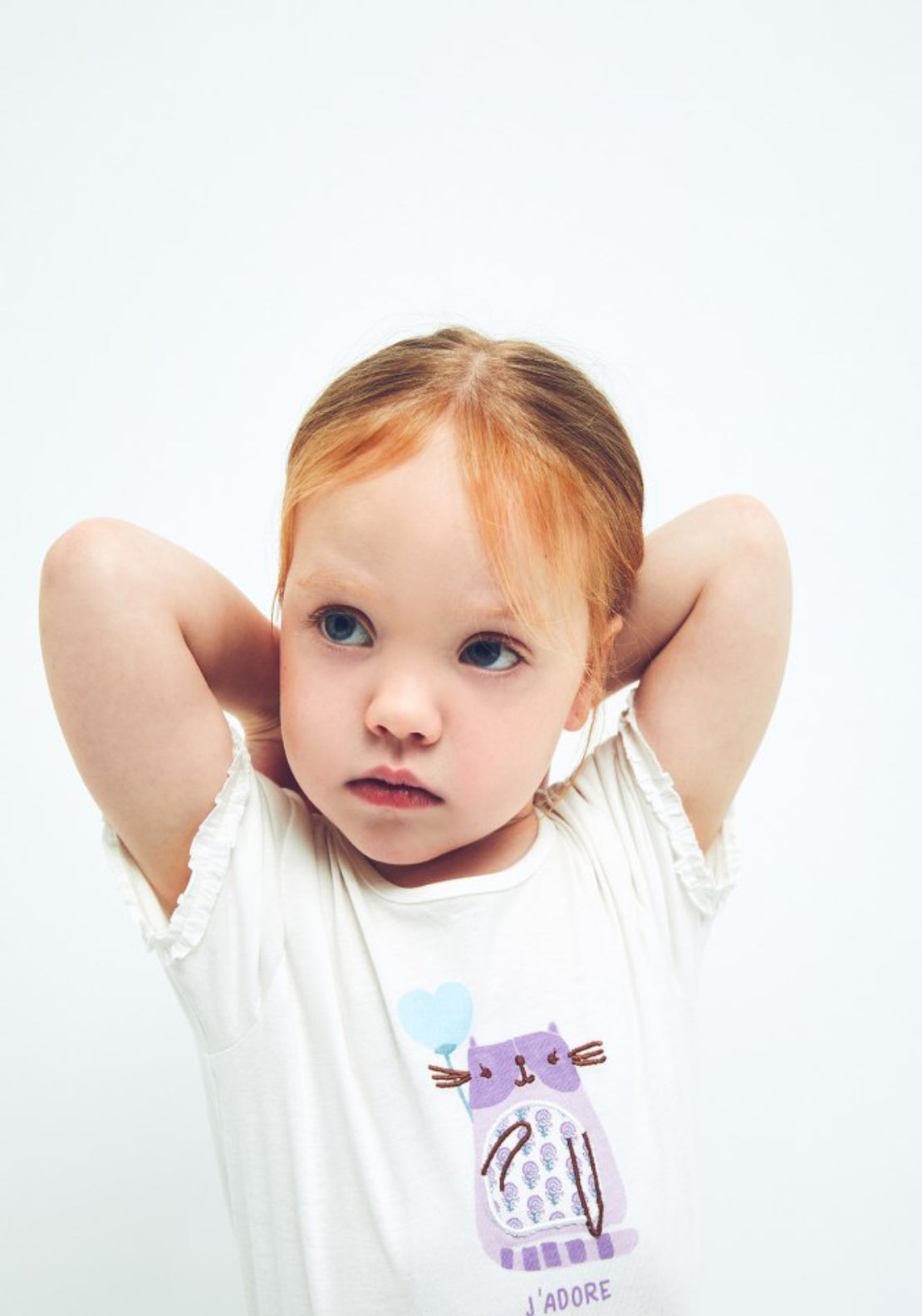 Sfera Kitty Patch T-Shirt - White 4 Shaws Department Stores