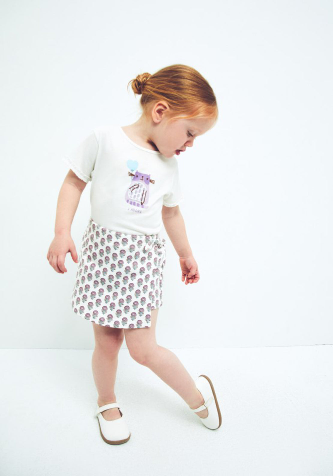 Sfera Kitty Patch T-Shirt - White 6 Shaws Department Stores