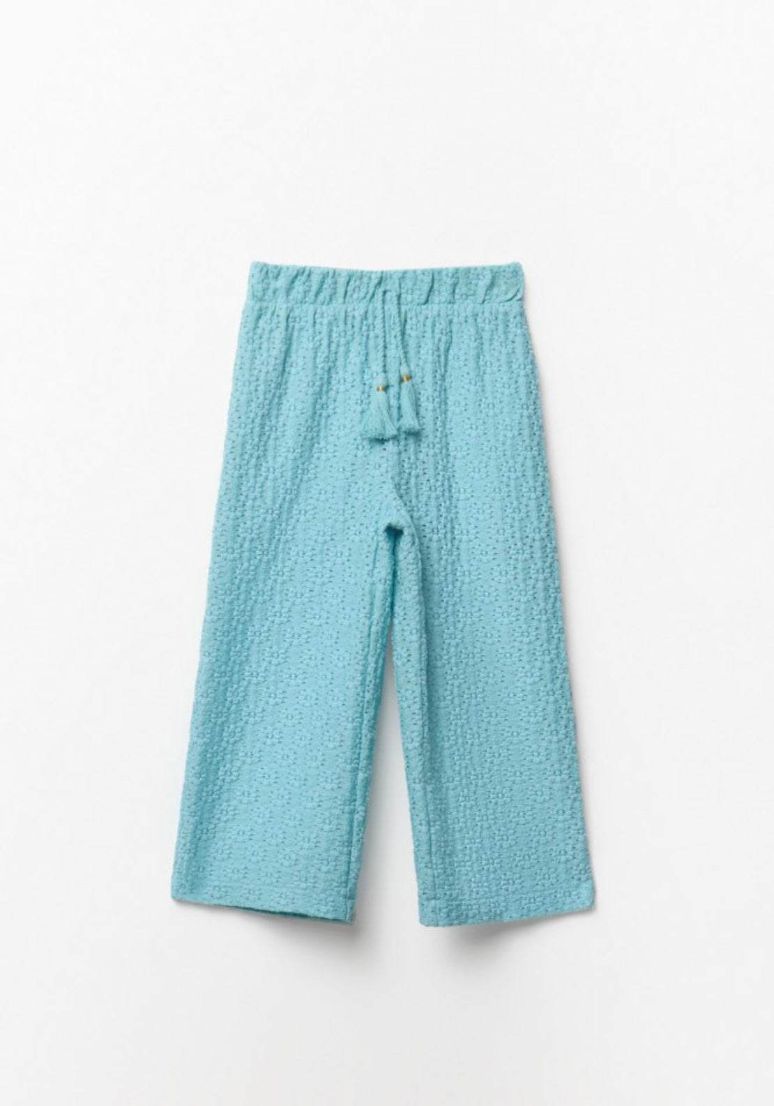 Sfera Textured Pants With Tassels - Blue 1 Shaws Department Stores