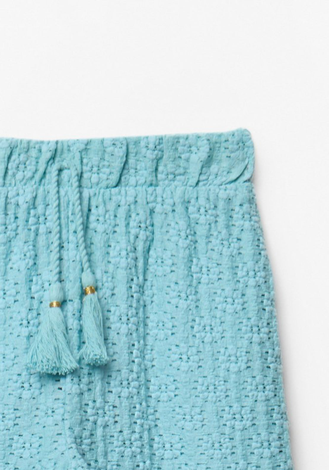 Sfera Textured Pants With Tassels - Blue 2 Shaws Department Stores