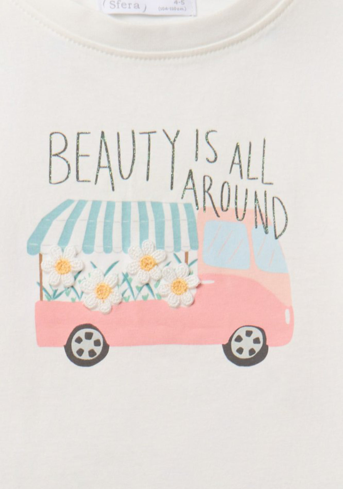 Sfera Florist T-Shirt - Cream 3 Shaws Department Stores