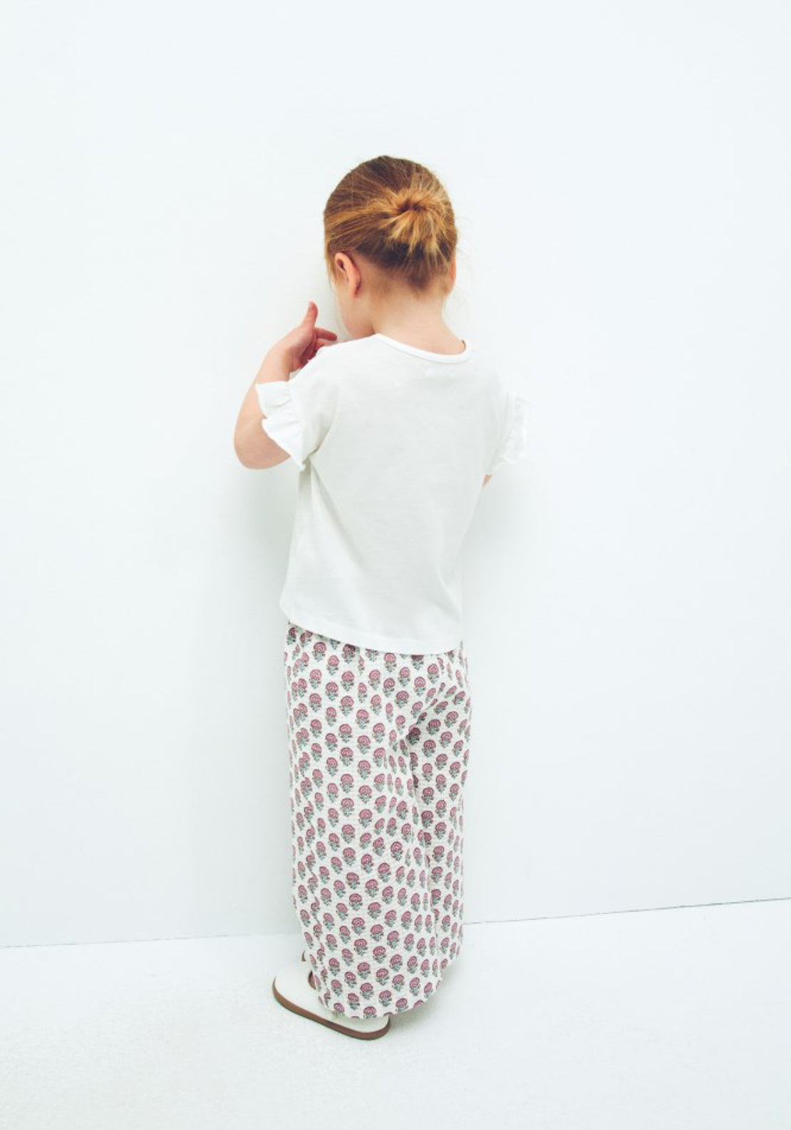 Sfera Flower Dobby Trousers - Cream 4 Shaws Department Stores